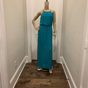 I.N. San Francisco Green Halter Neck Maxi Dress